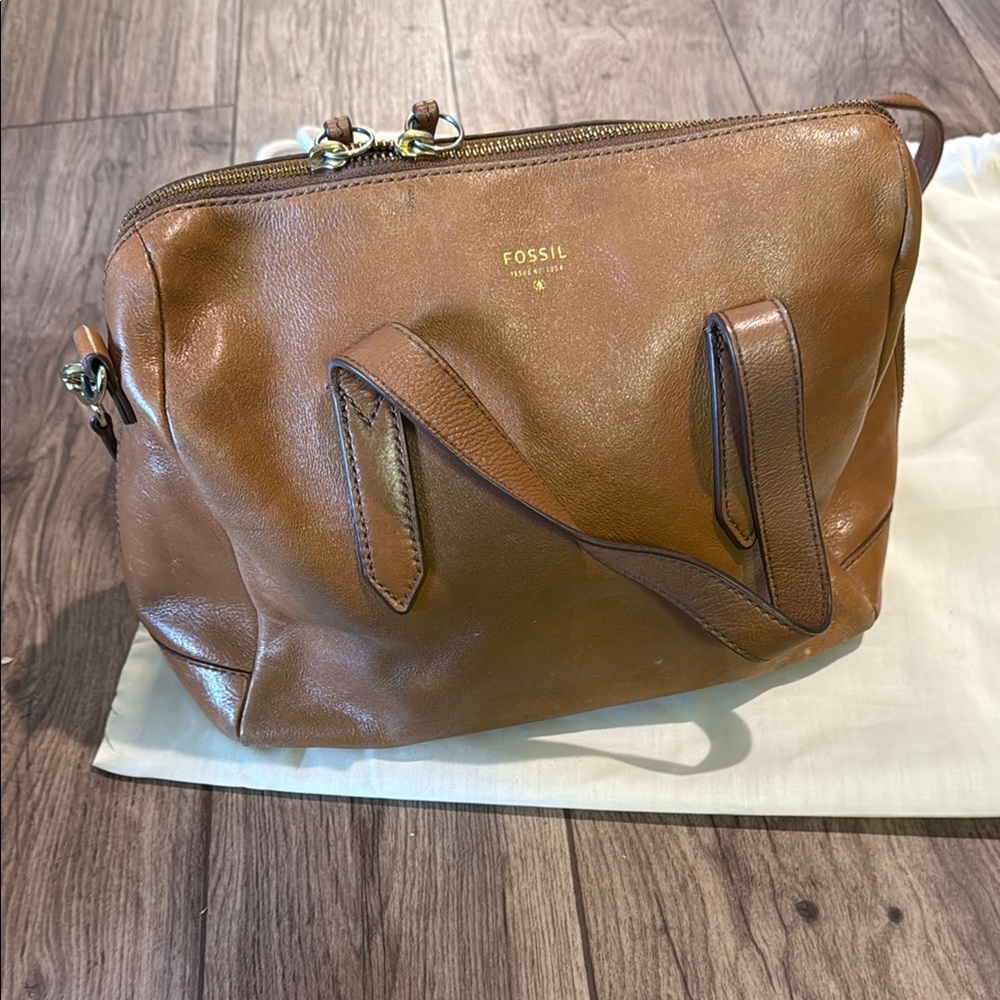 Fossil satchel Brown Leather Bag